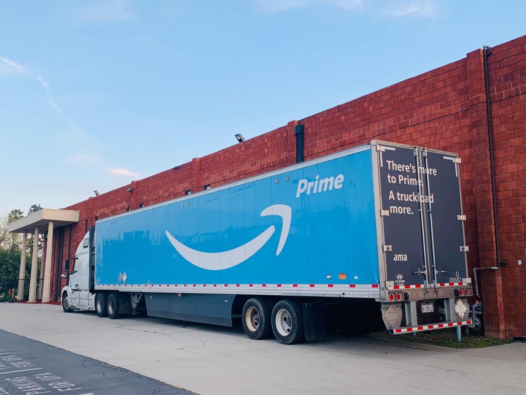 Amazon truck in UFL US warehouse by U-Freight America