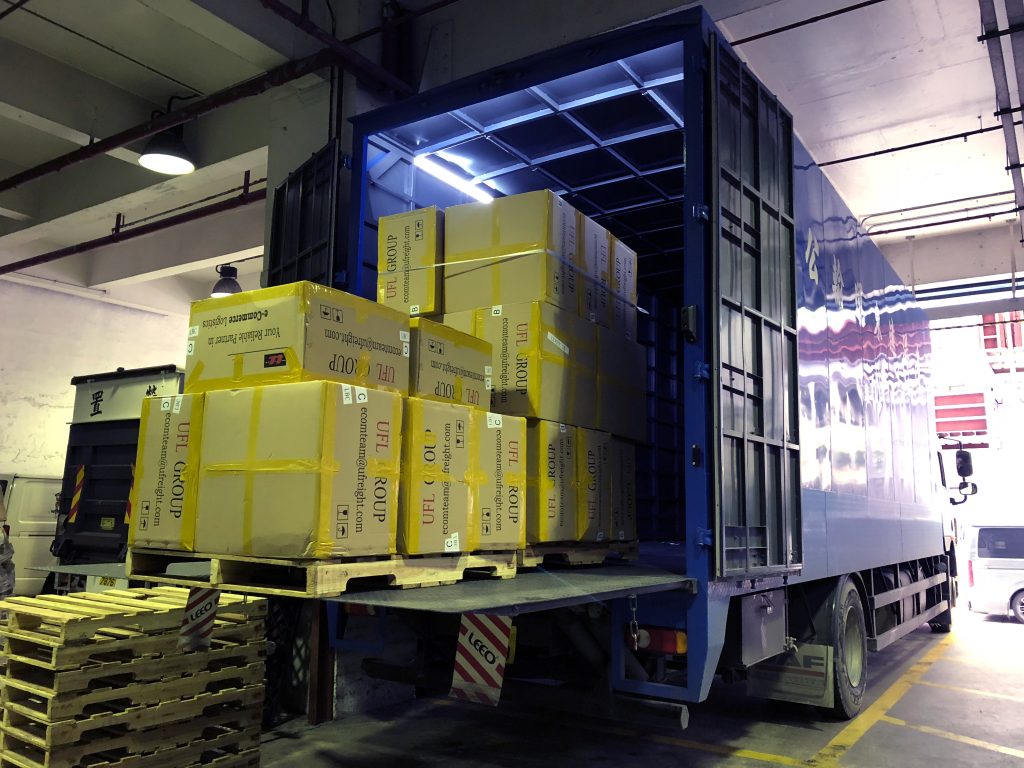 Overpacked parcels for air freight arrangement by UFL